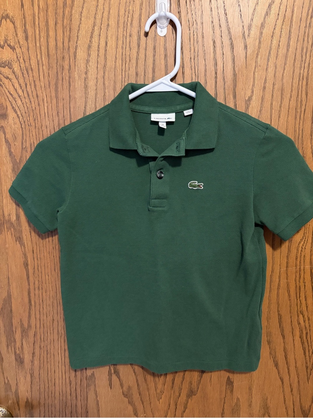 Lacoste Dark Green Boys' Short Sleeve Polo